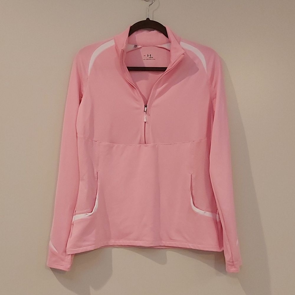Pink Under Armour Heat Gear Pullover